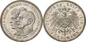 KAISERREICH. 
ANHALT, Herzogtum. 
5 Mark 1914 Silberhochzeit. J.&nbsp; 25. . 

vz-St