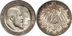 KAISERREICH. 
WÜRTTEMBERG, Königreich. 
3 Mark 1911 Silberhochzeit. J.&nbsp; 177a. . 

vz-St1844569