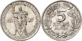 WEIMARER REPUBLIK. 
GEDENKMÜNZEN. 
5 Reichsmark 1925A Rheinland. J.&nbsp; 322. . 

vz1754090