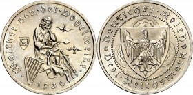 WEIMARER REPUBLIK. 
GEDENKMÜNZEN. 
3 Reichsmark 1930A Vogelweide. J.&nbsp; 344. . 

l.Rf.,vz1844632