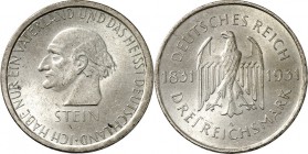 WEIMARER REPUBLIK. 
GEDENKMÜNZEN. 
3 Reichsmark 1931A Frh. v. Stein. J.&nbsp; 348. . 

vz-St1754133