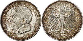 BUNDESREPUBLIK. 
GEDENKMÜNZEN in Ag 5 DM. 
5 DM 1957J Eichendorff. J.&nbsp; 391. . 

vz