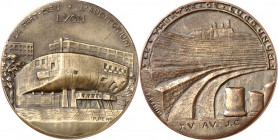 DEUTSCHE STÄDTE. 
UNIVERSITÄTEN u. benannte HOCHSCHULEN (intern.). 
LYON. Medaille o.J. (v.P.Penin) Modernes Auditorium/ Antikes Theater v. Lugdunum...