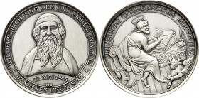 DEUTSCHE STÄDTE. 
UNIVERSITÄTEN u. benannte HOCHSCHULEN (intern.). 
MAINZ. Medaille 1996 (b.&nbsp;Schumann) Universitäts-Wiedereröffnung 50&nbsp;Jah...