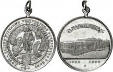 DEUTSCHE STÄDTE. 
UNIVERSITÄTEN u. benannte HOCHSCHULEN (intern.). 
STRASSBURG. Medaille 1897 (sign.B) a.d. 35 Jahrfeier der Neueröffnung. Johannes ...