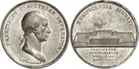 DEUTSCHE STÄDTE. 
UNIVERSITÄTEN u. benannte HOCHSCHULEN (intern.). 
WIEN (Österreich). Veterinärmedizinische Universität. Medaille 1823 (v.J.B.Harni...