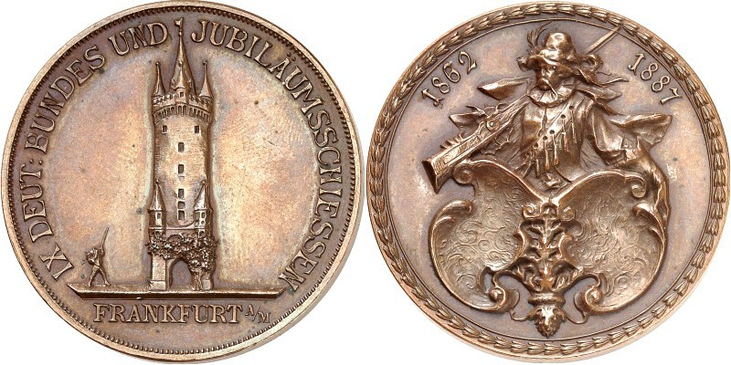ARCHITEKTUR. 
TÜRME. 
TÜRME. FRANKFURT Medaille 1887 a.d.9.Deutsche Bundesschi...