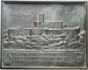 ARCHITEKTUR. 
TÜRME. 
TÜRME. KÖNIGSTEIN i.T., Plakette (Relief) 1935 o.sign. Chorwertungssingen anlässl. 75 J.Gesangverein "Concordia". Burgruine mi...