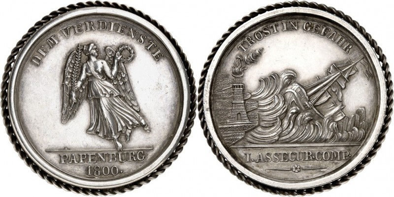 ARCHITEKTUR. 
TÜRME. 
TÜRME. PAPENBURG, Prämienmedaille 1800 (o.&nbsp;Sign.) d...