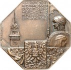 ARCHITEKTUR. 
TÜRME. 
TÜRME. ZNAIM (Mähren/ Slovakei), Oktogonale Plakette 1912 (v. Weinberger) a.d. Ausflug der Oesterr. Ges. f. Münz- u. Medaillen...