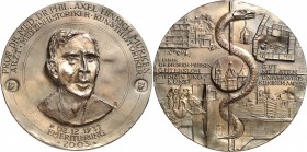 PERSONEN. 
MEDIZINER. 
MURKEN,Prof.Dr. Axel Hinrich *1937. Medaille 2003 (v.P.G.Güttler) a.s.Emeritierung. Brustb.v.vorn, l.n.r.gewandt in doppelter...