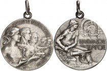 GESCHICHTE u. VERKEHRSWESEN. 
EISENBAHN. 
ITALIEN. Medaille 1906 (v.E.Saroldi.bei S. Johnson) a. d. Int. Ausstellung in Mailand und Einweihung des S...