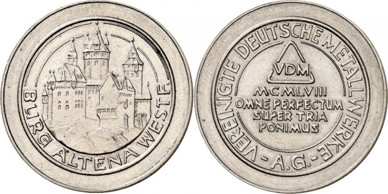 SPEZIALSAMMLUNG NICKEL. 
DEUTSCHE LÄNDER UND STÄDTE. 
ALTENA (Westf.). Probepr...