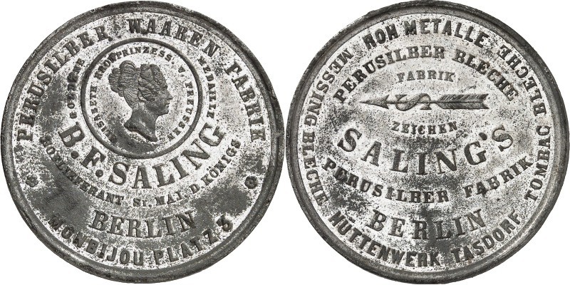 SPEZIALSAMMLUNG NICKEL. 
DEUTSCHE LÄNDER UND STÄDTE. 
BERLIN. B.F.SALING, Peru...