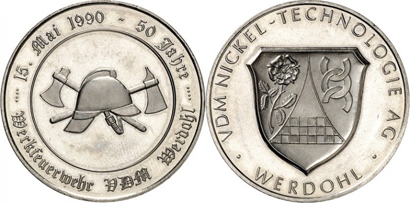 SPEZIALSAMMLUNG NICKEL. 
DEUTSCHE LÄNDER UND STÄDTE. 
WERDOHL (Westf.). VDM Me...
