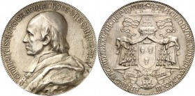 SPEZIALSAMMLUNG NICKEL. 
EUROPÄISCHE LÄNDER. 
FRANKREICH. Medaille 1883 (J.-B.Daniel-Dupuis) a. H.-M.-Gaston Boisnormand de Bonnechose a. s. 50-jähr...