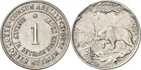 SPEZIALSAMMLUNG NICKEL. 
EUROPÄISCHE LÄNDER. 
ÖSTERREICH. Berndorf, Notmünze 50 Heller o.J. Zn (2) der B. Metallwarenfabrik Arthur Krupp A.G. (Nicke...