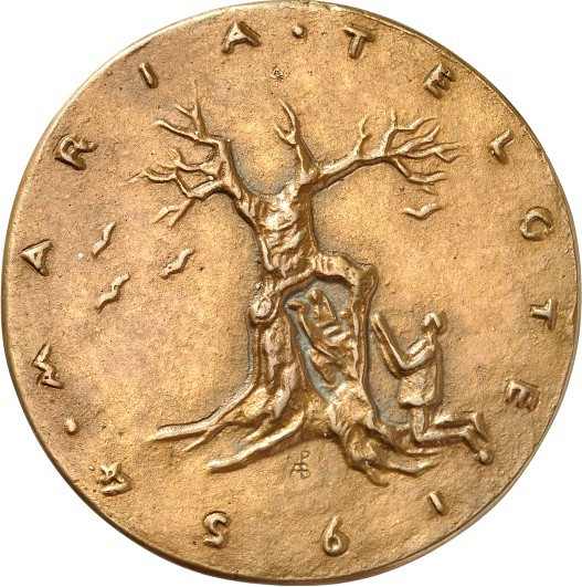 RELIGION UND ETHIK. 
WALLFAHRT. 
TELGTE in Westfalen. Medaille 1954 (v.A. Blum...