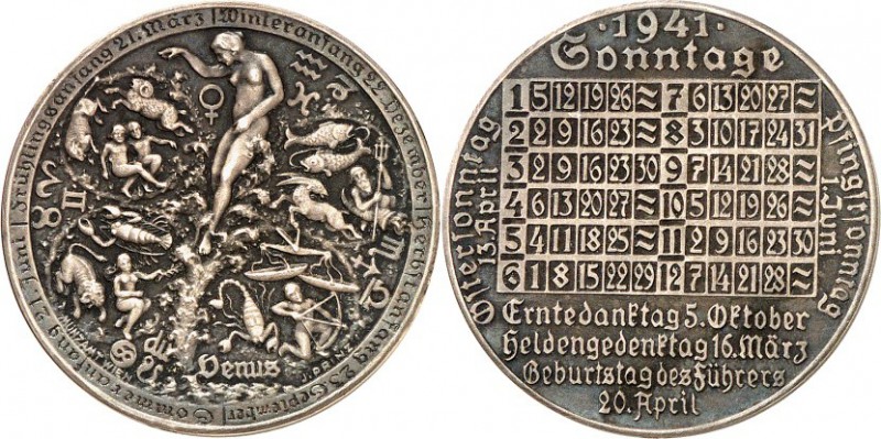 RELIGION UND ETHIK. 
KALENDER- u. JAHRESMEDAILLEN. 
Kalendermedaille 1946 (v. ...