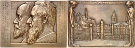 MEDAILLEURE des XIX. u. XX. Jh.. 
DEUTSCHLAND vor 1933. 
KOWARZIK, Joseph *1860 Wien +1911 Cannes. Plakette 1903 a.d. Fertigstellung des neuen Frank...