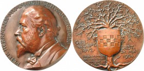 MEDAILLEURE des XIX. u. XX. Jh.. 
DEUTSCHLAND vor 1933. 
KOWARZIK, Joseph *1860 Wien +1911 Cannes. Medaille 1910 auf Peter Hermann MUMM von SCHWARZE...