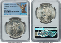 Estados Unidos "Mexico City Olympics" 25 Pesos 1968-Mo MS67 NGC, Mexico City mint, KM479.1. HID09801242017 © 2023 Heritage Auctions | All Rights Reser...