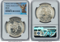 Estados Unidos 5-Piece Lot of Certified "Mexico City Olympics" 25 Pesos 1968-Mo MS65 NGC, Mexico City mint, KM479.1 HID09801242017 © 2023 Heritage Auc...