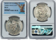 Estados Unidos 5-Piece Lot of Certified "Mexico City Olympics" 25 Pesos 1968-Mo MS65 NGC, Mexico City mint, KM479.1 HID09801242017 © 2023 Heritage Auc...