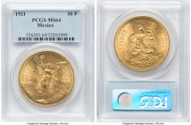 Estados Unidos gold 50 Pesos 1921 MS64 PCGS, Mexico City mint, KM481, Fr-172. HID09801242017 © 2023 Heritage Auctions | All Rights Reserved