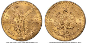 Estados Unidos gold 50 Pesos 1946 MS65 PCGS, Mexico City mint, KM481. Visually attractive example with ample luster. HID09801242017 © 2023 Heritage Au...