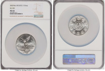 Estados Unidos silver 2 Onzas 2002-Mo MS66 NGC, Mexico City mint, KM614. HID09801242017 © 2023 Heritage Auctions | All Rights Reserved