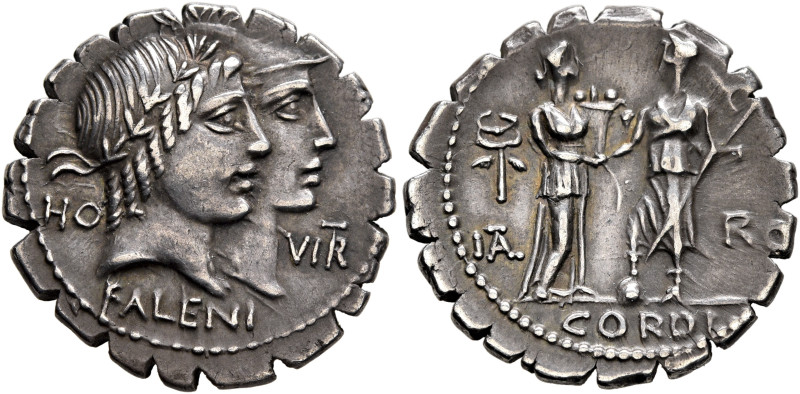 Q. Fufius Calenus and Mucius Cordus, 68 BC. Denarius (Silver, 20 mm, 3.77 g, 6 h...