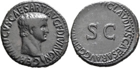 Germanicus, died 19. As (Copper, 29 mm, 10.54 g, 6 h), Rome, struck under Claudius, 42-43. GERMANICVS CAESAR TI AVG F DIVI AVG N Bare head of Germanic...