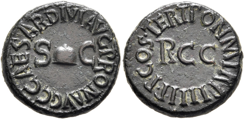 Gaius (Caligula), 37-41. Quadrans (Copper, 18 mm, 3.99 g, 6 h), Rome, 40-41. C C...