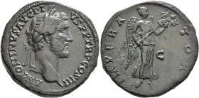 Antoninus Pius, 138-161. Sestertius (Orichalcum, 33 mm, 24.60 g, 12 h), Rome, 143/4. ANTONINVS AVG PIVS P P TR P COS III Laureate head of Antoninus Pi...