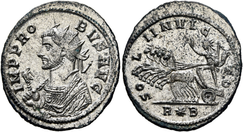 Probus, 276-282. Antoninianus (Silvered bronze, 24 mm, 4.00 g, 6 h), Rome, 278. ...