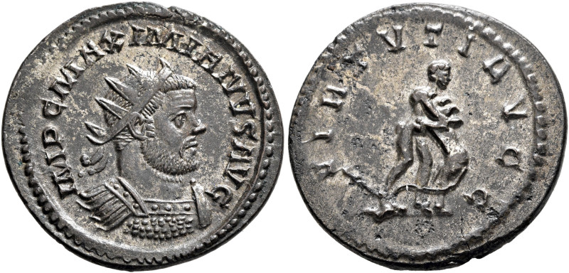 Maximianus, first reign, 286-305. Antoninianus (Silvered bronze, 23 mm, 3.64 g, ...