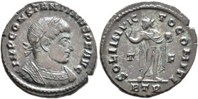 Constantine I, 307/310-337. Follis (Bronze, 20 mm, 2.75 g, 6 h), Treveri, 317. IMP CONSTANTINVS AVG Laureate and cuirassed bust of Constantine I to ri...