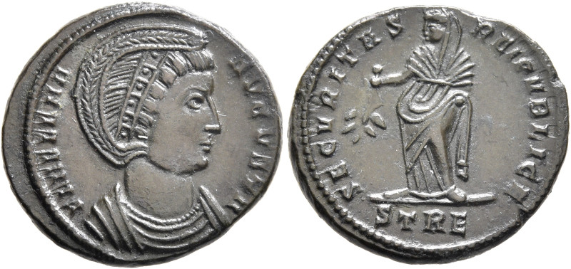 Helena, Augusta, 324-328/30. Follis (Bronze, 19 mm, 3.77 g, 6 h), Treveri, 327/8...