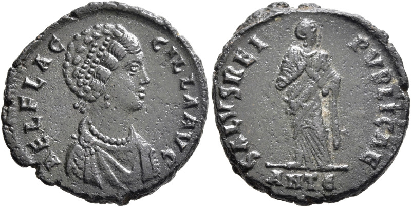 Aelia Flaccilla, Augusta, 379-386/8. Maiorina (Bronze, 22 mm, 5.67 g, 5 h), Anti...