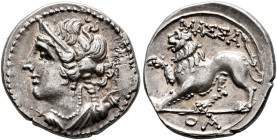 GAUL. Massalia. Circa 125-90 BC. Drachm (Silver, 17 mm, 2.66 g, 1 h). Draped bust of Artemis to left, wearing stephane, triple-pendant earring and nec...