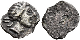 ETRURIA. Populonia. Circa 300-250 BC. 2 1/2 Units (Silver, 13 mm, 0.42 g). Male head to right; behind, CII. Rev. Blank. EC Group XXIII, 96 (unlisted o...