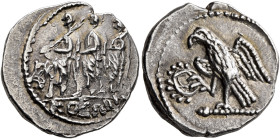 SKYTHIA. Geto-Dacians. Koson, mid 1st century BC. Drachm (Silver, 19 mm, 4.34 g, 1 h), Olbia. KOΣΩN Roman consul accompanied by two lictors advancing ...