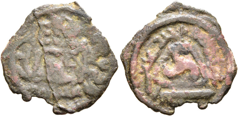 LOCAL ISSUES, Sogdiana. Principality of Kesh, Akhwarrpat, circa 720s-737. AE (Br...