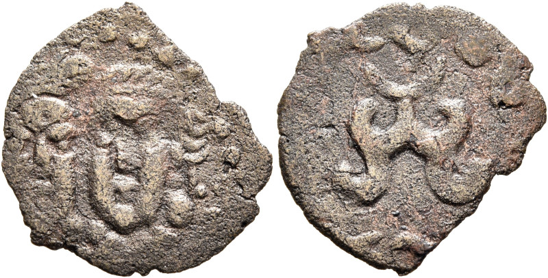 LOCAL ISSUES, Chach. Ton, circa 750-800. AE (Bronze, 19 mm, 1.28 g, 12 h), Ton, ...