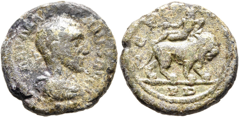 THRACE. Deultum. Maximinus I, 235-238. Assarion (Bronze, 19 mm, 5.12 g, 7 h). IM...