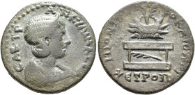 PONTUS. Neocaesarea. Tranquillina, Augusta, 241-244. Tetrassarion (Bronze, 13.45 g), CY 178 = 241/2. CAB•TPANKYΛINA CЄB Diademed and draped bust of Tr...