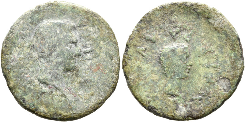 BITHYNIA. Apamea. Agrippa, died 12 BC, with Agrippa Postumus, Caesar, 4-6 AD. As...