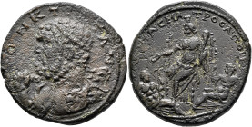 BITHYNIA. Heraclaea Pontica. Pseudo-autonomous issue. Hexassarion (Bronze, 35 mm, 23.26 g, 7 h), time of Gordian III, 238-244. ΤΟΝ ΚΤΙCΤΑΝ Diademed bu...