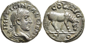 TROAS. Alexandria Troas. Gallienus, 253-268. 'As' (Bronze, 5.15 g), circa 253-260. IMP LICIN GALLIENV Laureate, draped and cuirassed bust of Gallienus...